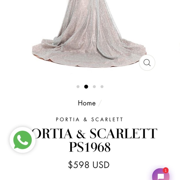 Portia and Scarlett PS1968 prom dress - Picture 8 of 8